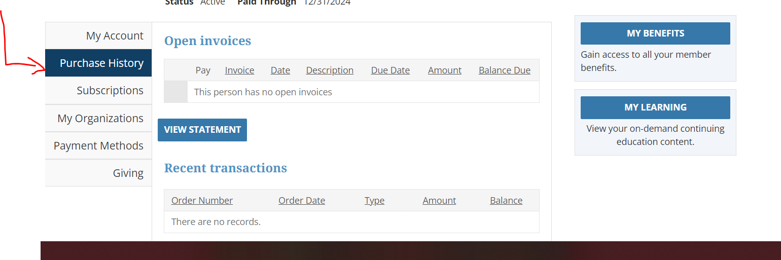 Aasm Log In Where to locate a receipt for an AASM membership payment